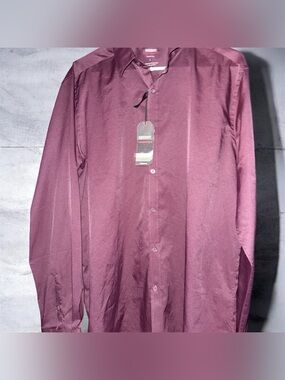 NWT’s MIX&NY Performance Active Stretch SlimFit Men’s Long Sleeve ButtonUp Shirt
